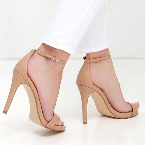 steve madden nude strap heels